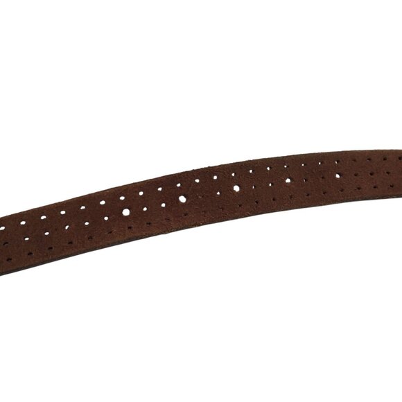 CLOSED Black Perforated Genuine Leather Belt - Picture 7 of 9